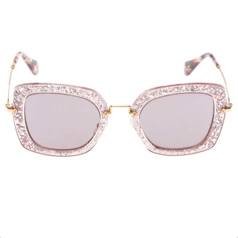 miu miu glitter glasses|miu miu eyeglasses.